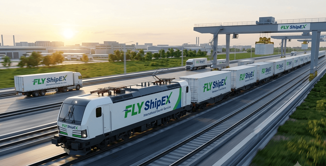 Rail Freight service by FlyShipEX